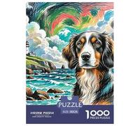 Chien de Saint-Hubert Puzzles 1000 Pièces pour Adultes Et Enfants Premium Quality Difficile Et Stimulant Parfait Les Amateurs De Art Classique 38x26cm/1000pcs