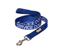 Chien de Service Bleu Couleur Coded Nylon matelassé de poignée 1,8 mètre supplémentaire Long Leash Dog (Ne Pas déranger) prévient Les Accidents en avertissant Les Autres de Votre Chien à l'avance