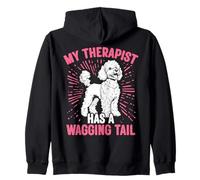Chien de service thérapeutique Caniche Design Sweat à Capuche