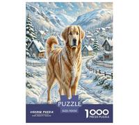 Chien de Terre-Neuve Puzzle 1000 Pièces Educa Jouet en Bois Divertissement Créatif Décoration Intérieure Jeu Éduchatif Challenge Toy Adultes & Enfants des 14 Ans 70x50cm/1000pcs