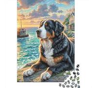 Chien de Terre-Neuve Puzzle 1000 Pièces Educa Jouet en Bois Jeu D'Intelligence Décoration Intérieure Jeu Éduchatif Challenge Toy Adultes & Enfants des 14 Ans 1000pcs (75x50cm)