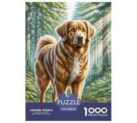 Chien de Terre-Neuve Puzzles De 1000 Pièces pour Toute La Famille Classiques pour Jeux Et Activités Familiales Stimulantes, Le Cadeau Parfait 52x38cm/1000pcs