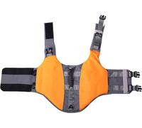 Chien de traîneaux Verstellbares hohe Sichtleichte Haustierweste bequeme Sicherheit für das Schwimmen orange m
