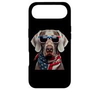 Chien de Weimar américain propriétaire du Jour de l'Incependence du 4 Juillet Coque pour iPhone Air