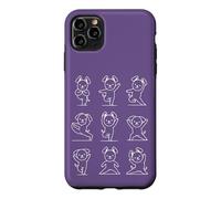 Chien de Yoga Amusant Pose Zen Chiot Mindfulness Yoga Coque pour iPhone 11 Pro Max