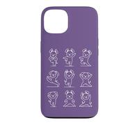 Chien de Yoga Amusant Pose Zen Chiot Mindfulness Yoga Coque pour iPhone 13