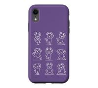 Chien de Yoga Amusant Pose Zen Chiot Mindfulness Yoga Coque pour iPhone XR