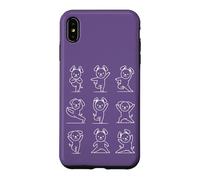 Chien de Yoga Amusant Pose Zen Chiot Mindfulness Yoga Coque pour iPhone XS Max