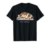 Chien de Yoga Berger Australien Jour 3 Tentative T-Shirt Graphique avec Valeur