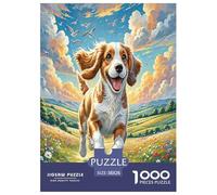 Chien d'eau Espagnol Puzzle 1000 Pieces Cadeau Unique Animaux Beaux Jeu Éducatif Défi Jouet À De Qualité Supérieure Peinture Art pour Adultes Et Enfants À Partir De 14 Ans 38x26cm/1000pcs
