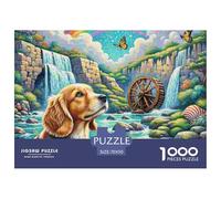 Chien d'eau Espagnol Puzzle 1000 Pièces Détente & Relaxation Chien de Compagnie Puzzle Difficile Impossible pour Adultes Adultes Et Enfants Dès 14 Ans70x50cm/1000pcs