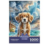 Chien d'eau Espagnol Puzzle 1000 Pièces DIY Divertissement Puzzles Classiques Chien de Compagnie Puzzle Difficile Impossible pour Adultes pour Adultes Et Enfants À Partir De 14 Ans38x26cm/1000pcs