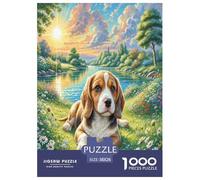 Chien d'eau Espagnol Puzzle 1000 Pièces Educa Jouet en Bois Cadeau Unique Décoration Intérieure Jeu Éduchatif Challenge Toy Adultes Et Enfants À Partir De 14 Ans 38x26cm/1000pcs