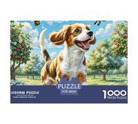 Chien d'eau Espagnol Puzzle De 1000 Pièces pour Adultes Art Collection Chien de Compagnie Puzzle De Qualité Supérieure Enfants Dès 14 Ans38x26cm/1000pcs
