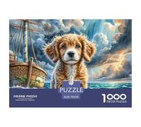 Chien d'eau Espagnol Puzzle De 1000 Pièces pour Adultes Jeux Éducatif Défi Jouets Cadeaux Chien de Compagnie Illustration Colorée pour Enfants À Partir De 14 Ans70x50cm/1000pcs