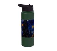 Chien d'eau espagnol Van Gogh Nuit étoilée Stainless Steel Insulated Water Bottle