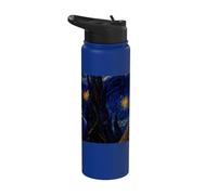 Chien d'eau espagnol Van Gogh Nuit étoilée Stainless Steel Insulated Water Bottle