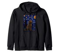 Chien d'eau Espagnol Van Gogh Nuit étoilée Sweat à Capuche