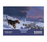 Chien d'eau espagnolPuzzle 1000 Pièces Chien Contes Magiques, Adultes/Enfants, Décoration Intérieure, Cadeau 70x50cm/1000pcs