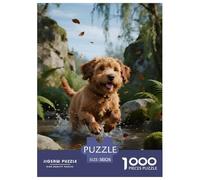 Chien d'eau espagnolPuzzle 1000 Pièces Chien Style Pin-up Coloré, Jeu Éducatif, Jouet 1000 Pièces, Peinture Art, Adultes/Enfants 38x26cm/1000pcs