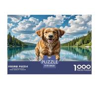 Chien d'eau Portugais 1000 Pièces Puzzle pour Adultes, Parfait pour Les Amateurs De Puzzles, Cadeau, Stimulant, Jeu Éducatif, Qualité Premium 38x26cm/1000pcs
