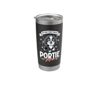 Chien d'eau portugais Mama Gobelet isotherme en acier inoxydable double paroi