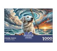 Chien d'eau Portugais Puzzle 1000 Pièces Educa Jouet en Bois Divertissement Créatif Décoration Intérieure Jeu ÉduChatif Challenge Toy Adultes & Enfants des 14 Ans 38x26cm/1000pcs