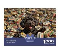 Chien d'eau Portugais Puzzle en Bois Imperméable DIY Puzzles De 1000 Pièces pour Adultes Défi Et Casse-tête Jeux Éducatifs