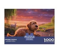Chien d'eau portugais1000 Pièces Puzzlechien Contes Magiques, Adultes/Enfants, Illustration Originale, Activités Familiales 38x26cm/1000pcs