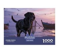 Chien d'eau portugais1000 Pièces PuzzleChien Contes Magiques, Adultes/Enfants, Puzzle Qualité Supérieure, Fantaisie, Détente 70x50cm/1000pcs