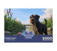 Chien d'eau portugaisPuzzle 1000 Pièces Chien Contes Magiques, Adultes/Enfants, Illustration Originale, Activités Familiales 38x26cm/1000pcs