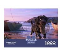 Chien d'eau portugaisPuzzle 1000 Pièces Chien Contes Magiques, Adultes/Enfants, Le Cabanon De L'Artiste, Décoration, Cadeau 70x50cm/1000pcs