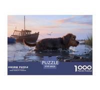 Chien d'eau portugaisPuzzle 1000 Pièces Chien Contes Magiques, Adultes/Enfants, Puzzle Qualité Supérieure, Fantaisie, Détente 38x26cm/1000pcs