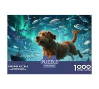 Chien d'eau portugaisPuzzle 1000 Pièces Chien Contes Magiques, Adultes/Enfants, Puzzle Qualité Supérieure, Fantaisie, Décoration, Cadeau 38x26cm/1000pcs