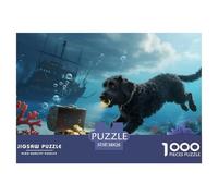 Chien d'eau portugaisPuzzle 1000 Pièces Chien Contes Magiques, Adultes/Enfants, Puzzle Qualité Supérieure, Fantaisie, Détente 38x26cm/1000pcs