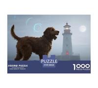 Chien d'eau portugaisPuzzle 1000 Pièces Chien Style Pin-up Coloré, Jeu Éducatif, Jouet 1000 Pièces, Peinture Art, Adultes/Enfants 38x26cm/1000pcs