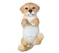 Chien Décoratif Pour Clôture En Polyrésine - Golden Retriever - H 20,8 Cm