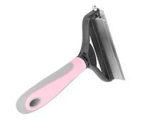 Chien Demat Peigne Chien Noeud Remover Brosse 2 En 1 Poignée Ergonomique Nettoyage En Caoutchouc Chiot Noeud Remover (Rose)