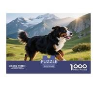 Chien des Alpes Berne 1000 Pièces Jigsaw Puzzle Animal de Compagnie Chien À Partir De 14 Ans Détente Jeu Éducatif Défi Activité Créative 70x50cm/1000pcs