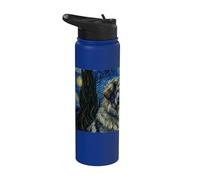 Chien des Carpates roumain Van Gogh Nuit étoilée Stainless Steel Insulated Water Bottle