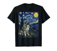 Chien des Carpates roumain Van Gogh Nuit étoilée T-Shirt