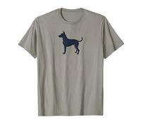 Chien : Design élégant pour Les Amateurs de Chiens T-Shirt, Homme, Ardoise, XXL
