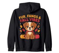 Chien d'halloween - Fourrure, Crocs et Vibrations d'automne Sweat à Capuche
