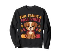 Chien d'halloween - Fourrure, Crocs et Vibrations d'automne Sweatshirt