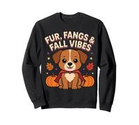Chien d'halloween - Fourrure, Crocs et Vibrations d'automne Sweatshirt