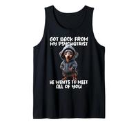 Chien Disant Psychiatre De Retour Mon Drôle Funny Dog Débardeur