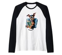 Chien drôle avec livre: Comment former votre humain. D Manche Raglan