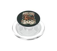 Chien drôle de Teckel Qui Dit Wiener PopSockets PopGrip pour MagSafe