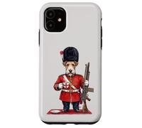 Chien drôle Fox Terrier Londres King's Guard Angleterre Coque pour iPhone 11