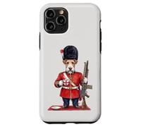 Chien drôle Fox Terrier Londres King's Guard Angleterre Coque pour iPhone 11 Pro